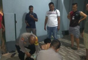 Gagalkan Transaksi Narkoba, Bhabinkamtibmas Kelurahan Gunung Terang Bersama Linmas Amankan 19 Paket Kecil Sabu