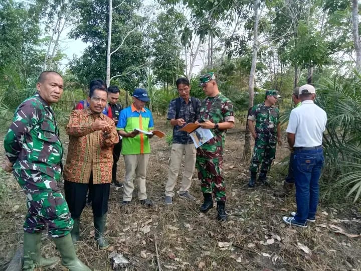 Guna Mewujudkan Pertahanan Pangan, Kodim 0401/Muba Bersama Pemkab Muba Programkan Pemanfaatan Lahan Tidur