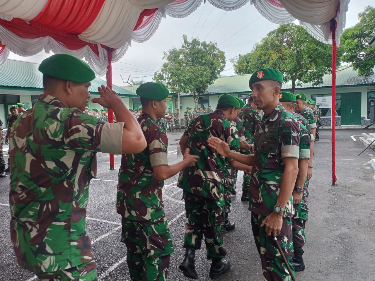 Jernihkan Hubungan Harmonis, Dandim 0105/Abar Letkol Inf Muhammad Syafii Nasution Halal Bihalal Dengan Para Prajurit
