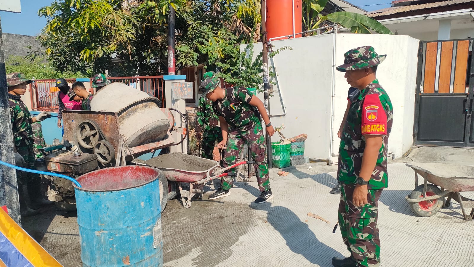 Pastikan Sesuai Rencana, Dansatgas TMMD Reguler Ke -116 Kodim 0735/Surakarta Rutin Cek Ke Lokasi