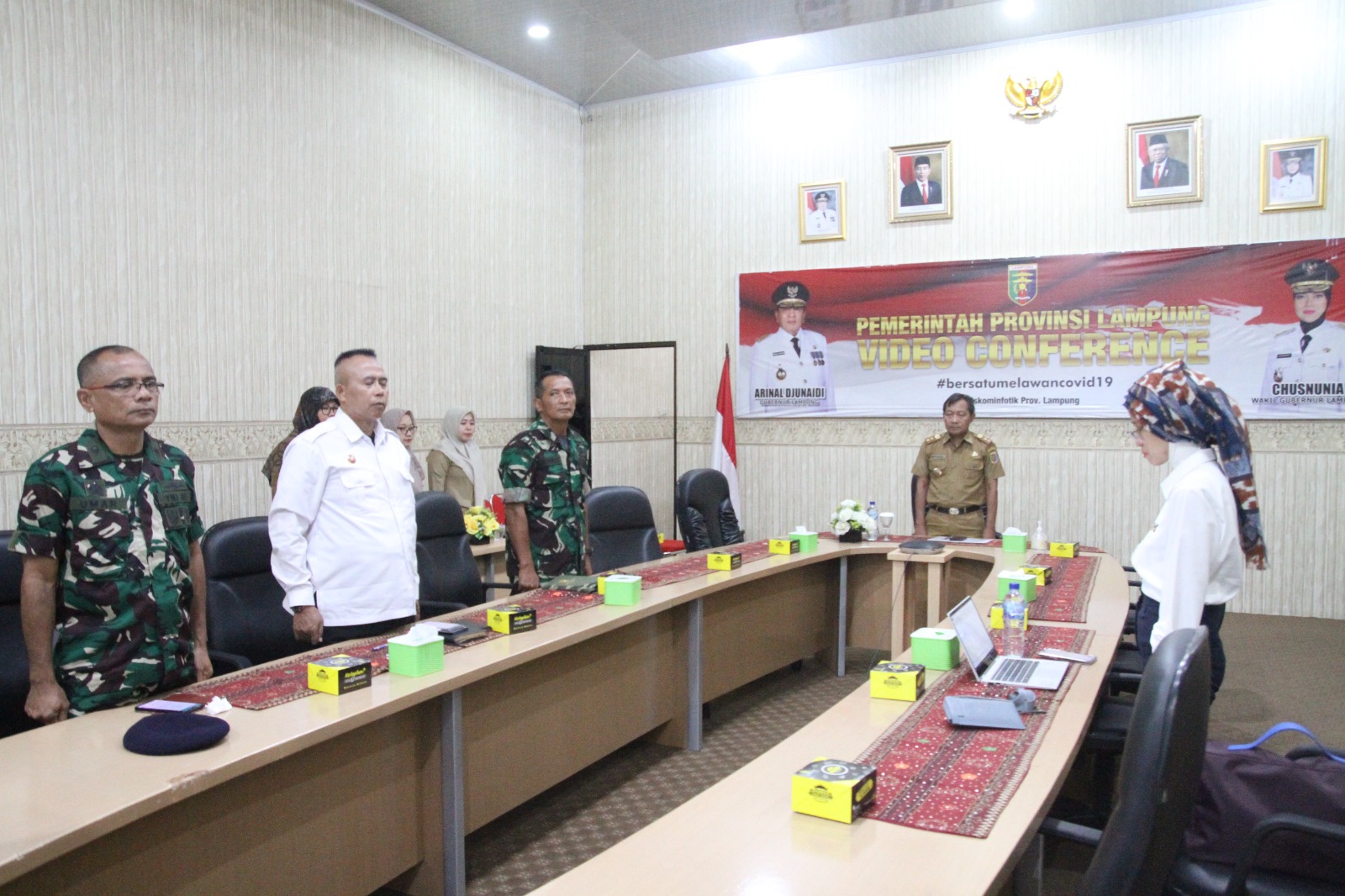 Pemerintah Provinsi Lampung Mengikuti Rapat Koordinasi Pengendalian Inflasi Daerah Bersama Menteri Dalam Negeri