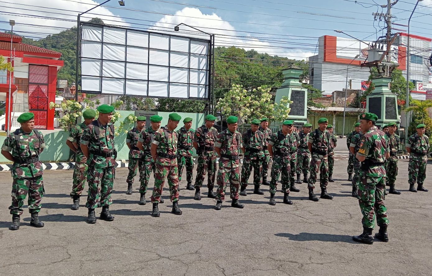 Peringatan Hari Buruh Internasional, Personil Kodim Wonogiri Di Siagakan