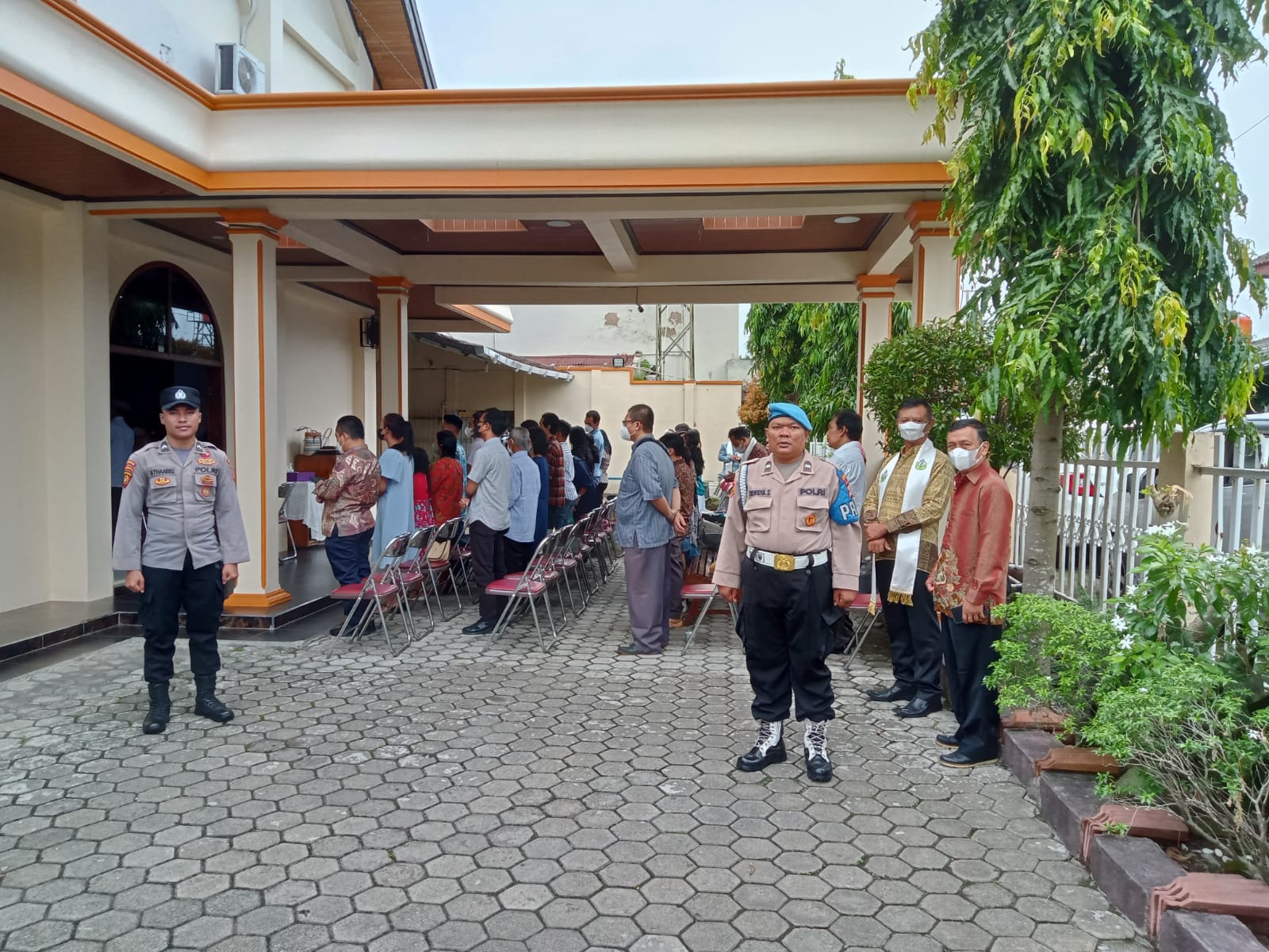 Peringati Kenaikan Isa Al Masih, Polresta Bandar Lampung Amankan Rangkaian Ibadah Di Sejumlah Gereja