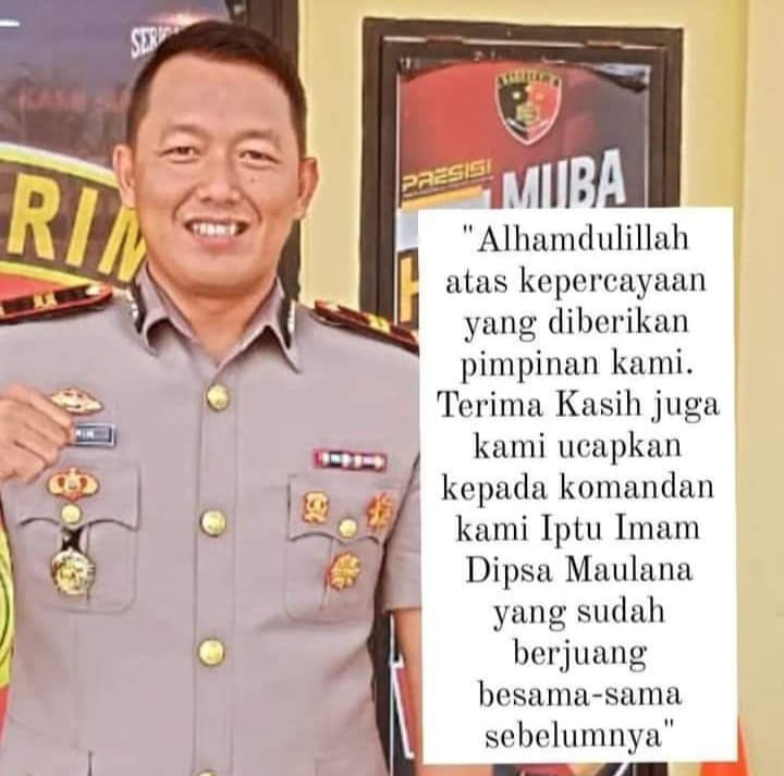 Pesan IPTU Nasirin Setelah Dilantik Menjadi Kapolsek Sanga Desa