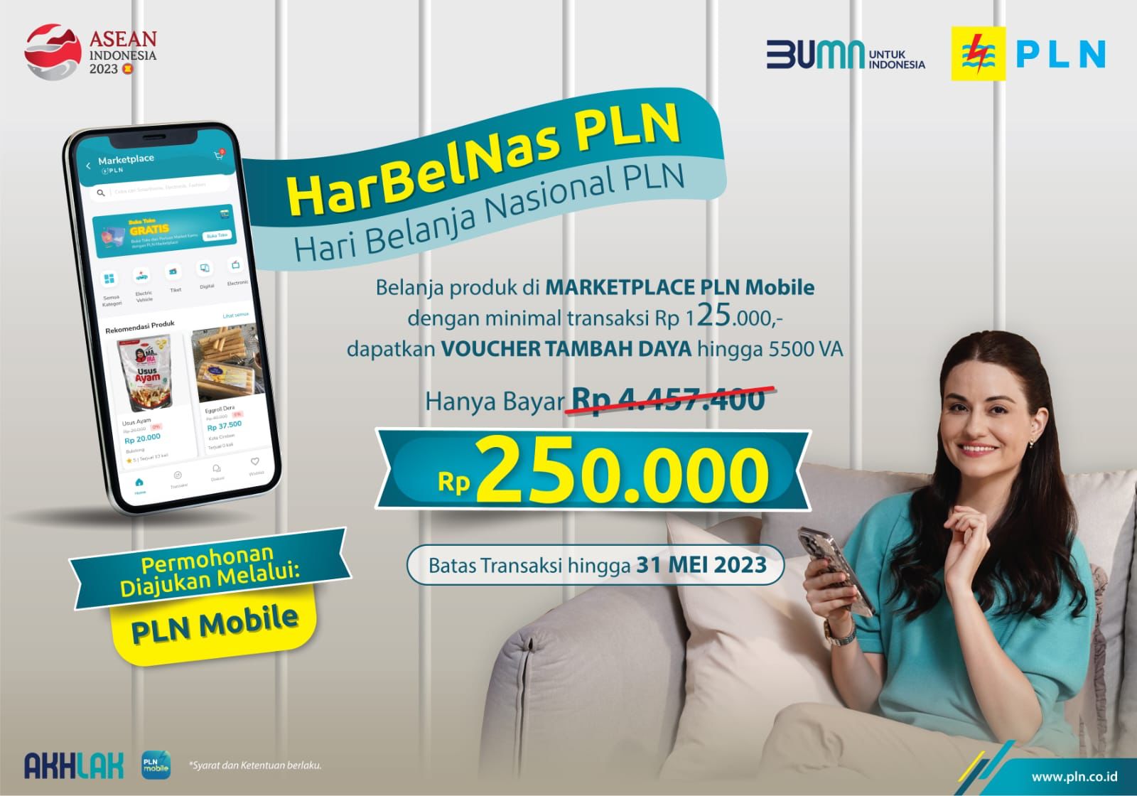 Promo Harbelnas, PLN Beri Voucher Tambah Daya Listrik, Begini Caranya