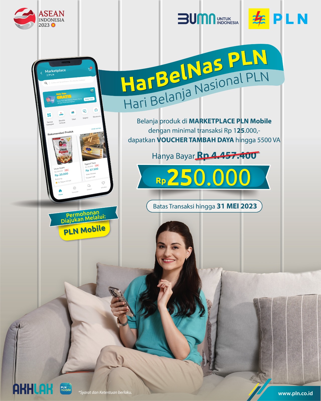 Promo Tambah Daya Harbelnas Sukses, Puluhan Ribu Order Banjiri UMKM di Marketplace PLN Mobile