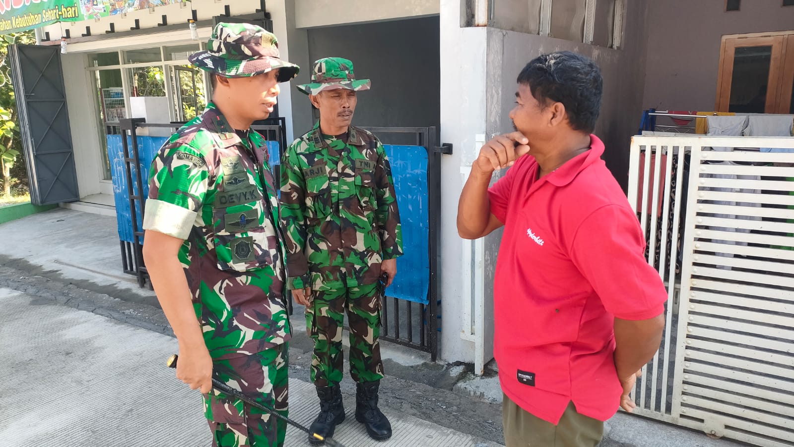 Ramah Dan Humanis, Dansatgas TMMD Reguler Ke -116 Kodim 0735/Surakarta Sapa Warga di lokasi TMMD