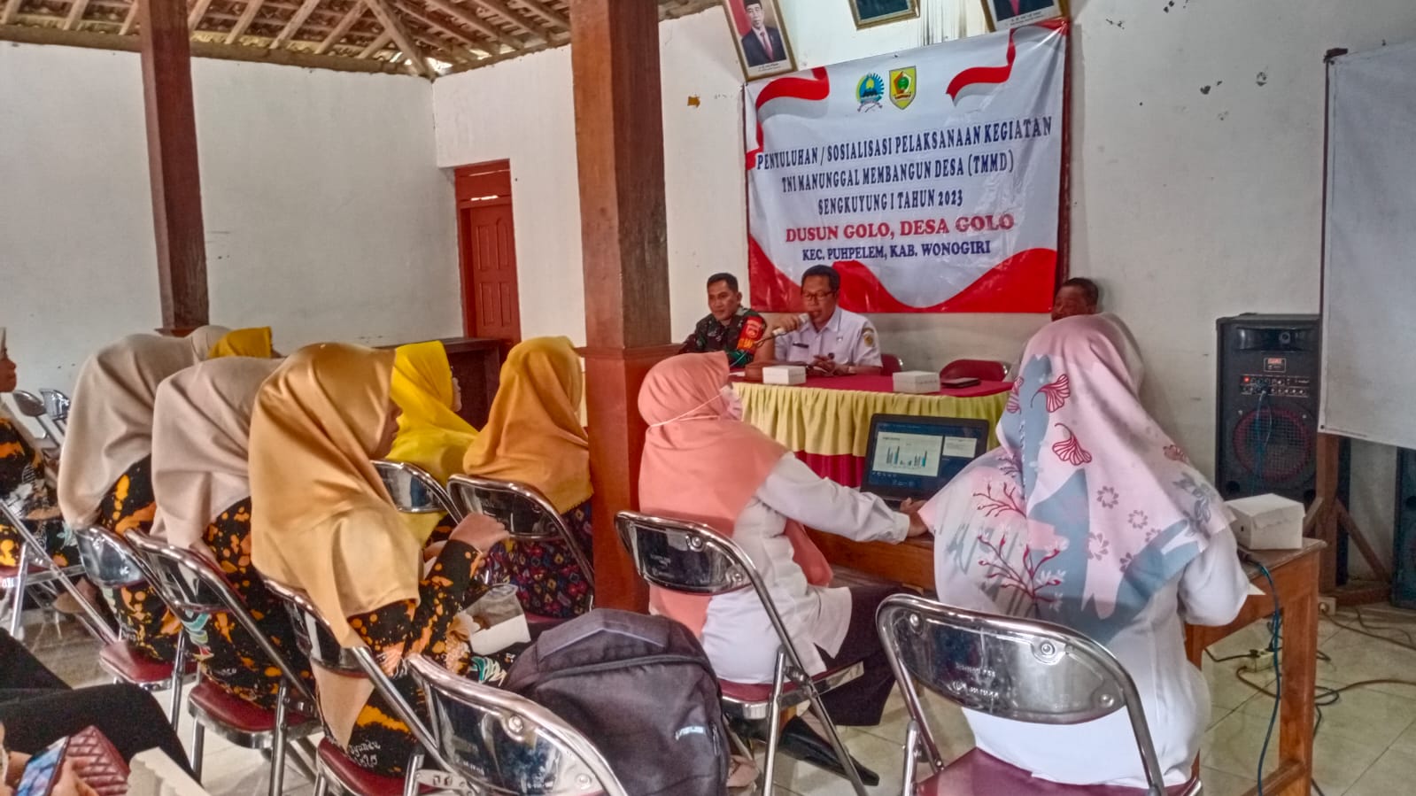 Selain Merampungkan Sasaran Fisik, Kodim 0728/Wonogiri Menggandeng Dinkes Melaksanakan Penyuluhan Stunting