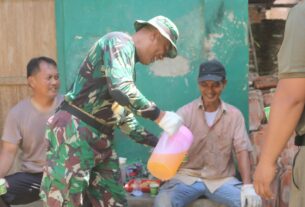 TMMD Ke-116 Berikan Warna Serta Energi Positif Bagi Warga Kampung Pidada