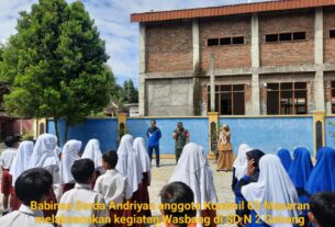 Tanamkan Patriotisme Sejak Dini, Babinsa Ajarkan Wasbang