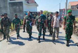 Tim Wasev Itdam IV/Diponegoro Kunjungi Lokasi TMMD Reguler Ke -116 Kodim 0735/Surakarta