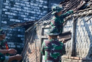 Wujudkan RAK Juang Tangguh, Kodim Bojonegoro bedah rumah Warga Campurejo