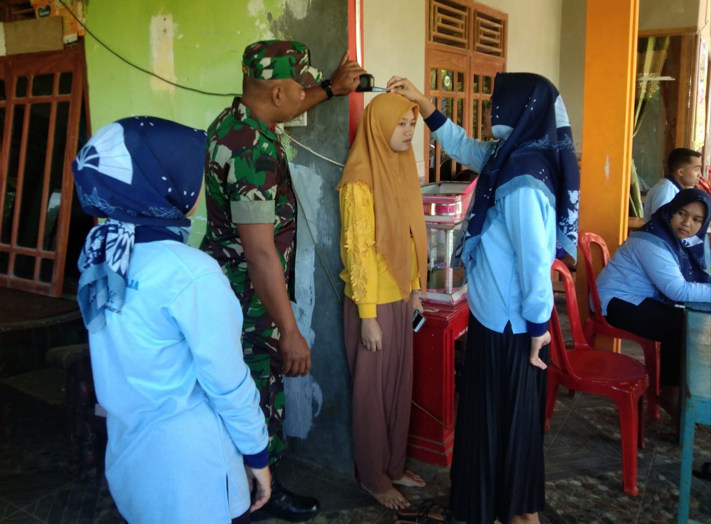 Babinsa Di Karangtengah Dampingi Pembinaan Posyandu Remaja