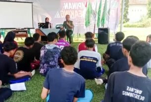 Bati Tuud Koramil Sumberrejo Bojonegoro bekali Peserta Diklatama dengan Wasbang dan Bela Negara