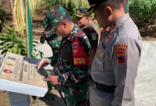 Dandim Bersama Forkopimda Gunting Pita Di Lokasi, Tandakan Program TMMD Desa Golo Berakhir