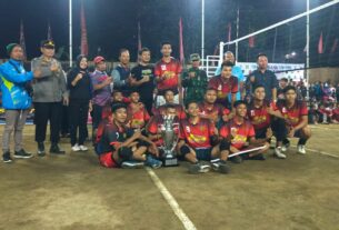 Danramil Dan Kapolsek Kismantoro Pantau Langsung Final Turnamen Voly Siti Jenar Cup I