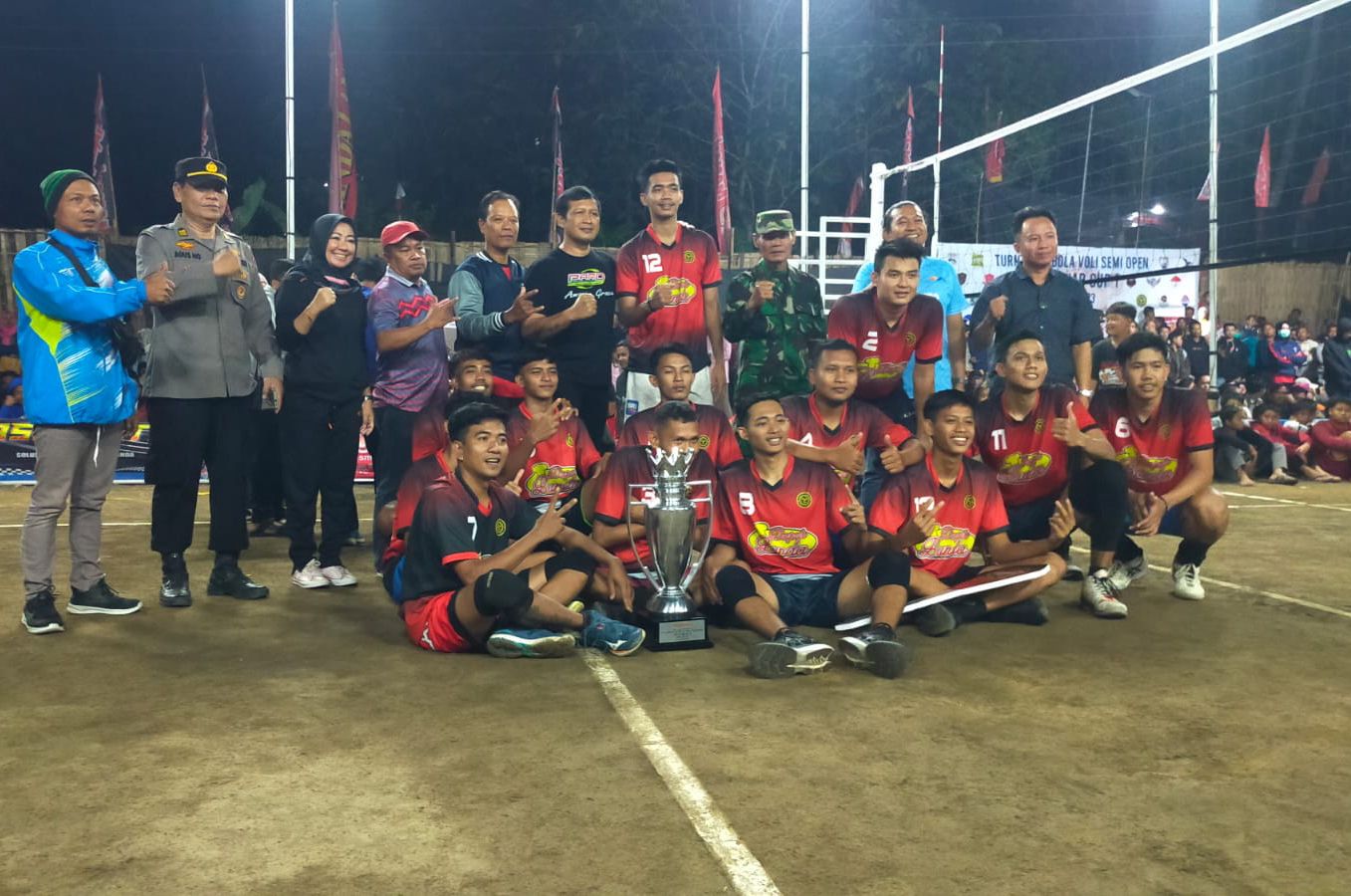 Danramil Dan Kapolsek Kismantoro Pantau Langsung Final Turnamen Voly Siti Jenar Cup I