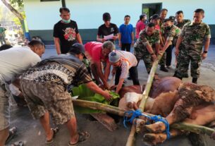 Hari Raya Idul Adha Kodim 0726/Sukoharjo sembelih 2 ekor sapi