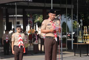 Jabat Pembina Upacara Tri Lomba Cakra Giri Baskara, Kapten Inf Eko Budi Bacakan Amanat Bupati Wonogiri
