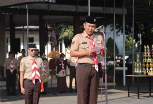 Jabat Pembina Upacara Tri Lomba Cakra Giri Baskara, Kapten Inf Eko Budi Bacakan Amanat Bupati Wonogiri