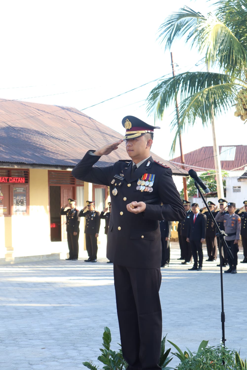 Kapolres pimpin langsung upacara dalam rangka memperingati hari lahir Pancasila