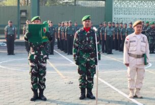 Kodim 0813 Bojonegoro gelar Upacara Bendera Tujuh Belasan