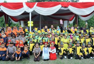 Parade Drumband PAUD Digelar, Bunda PAUD Provinsi Lampung Harapkan Anak-Anak Belajar Disiplin, Bekerjasama, dan Tumbuhkan Kepercayaan Diri
