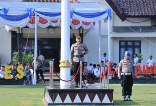 Polres Lampung Utara Selenggarakan Apel Kasat Kamling Tahun 2023