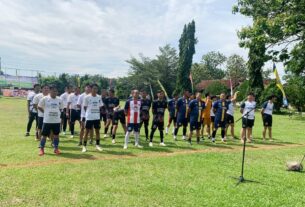 Polres Tulang Bawang Gelar Turnamen Mini Soccer Sambut Hari Bhayangkara Ke-77