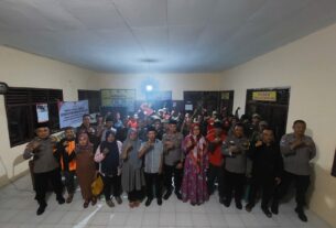 Sambangi Warga Kedaung, Sat Binmas Polresta Bandar Lampung Berikan Penyuluhan Terkait Paham Radikalisme dan Intoleransi
