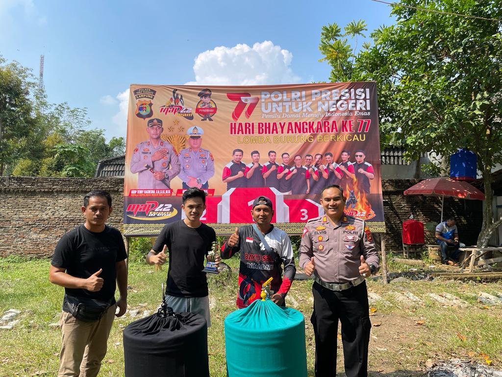 Semarak Hari Bhayangkara Ke 77, Polres Way Kanan Gelar Lomba Burung Berkicau