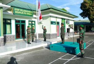 Tegas Dan Lugas, Kasdim 0105/Abar Bacakan Amanat Panglima TNI Pada Saat Pimpin Upacara Peringatan Hari Lahir Pancasila