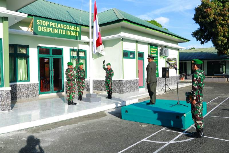 Tegas Dan Lugas, Kasdim 0105/Abar Bacakan Amanat Panglima TNI Pada Saat Pimpin Upacara Peringatan Hari Lahir Pancasila