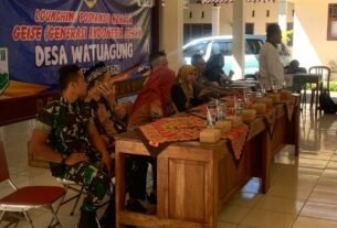 Babinsa Baturetno Hadiri Lounching Posyandu Remaja Geise