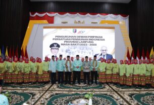 Gubernur Arinal Dikukuhkan Menjadi Ketua Persatuan Pensiunan Indonesia Provinsi Lampung Masa Bakti 2023-2028