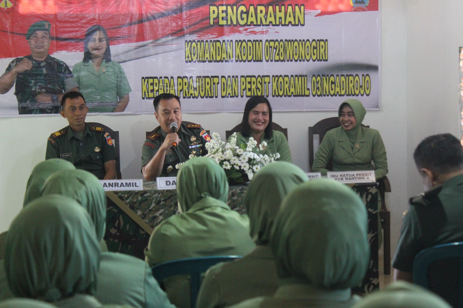 Jalin Kedekatakan Dengan Prajuritnya, Dandim Wonogiri Kunjungi Koramil Jajaran