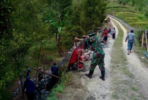 Kapten Arm Yadiman : Dengan Semangat Yang Ditunjukkan Prajurit Dan Warga, Program TMMD Di Targetkan Selesai Tepat Waktu