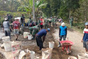 Kejar Terget, TMMD Sengkuyung Desa Sukorejo Terus di Kebut