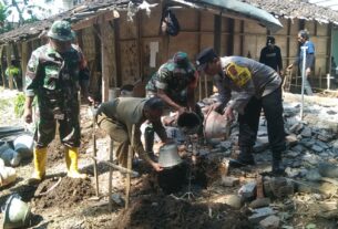 Kepedulian Babinsa Koramil Simo Sukseskan Program RTLH