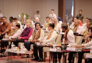 Ketua PMI Pusat H.M. Jusuf Kalla Buka Mukernas Tahun 2023, Ibu Riana Sari Arinal Sampaikan Terimakasih atas Kepercayaan Dijadikannya Lampung sebagai Tuan Rumah