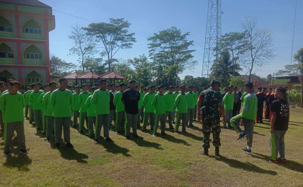 Masa Pengenalan Lingkungan Sekolah, Koramil Ampel Prakarsai Wasbang di Yayasan Abi Umi