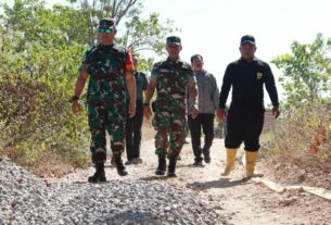 Pastikan TMMD berjalan dengan baik, Dandim Sragen cek lokasi