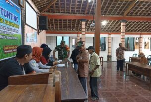 Pendampingan Babinsa Purwoharjo Dalam Penyaluran BPNT