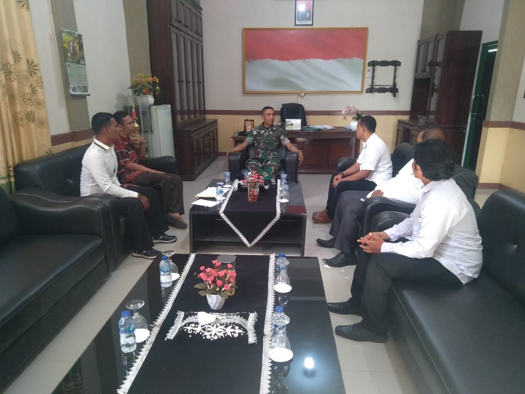 Pengantaran Dan Serah Terima Mahasiswa PPL Prodi Hukum Tata Negara STAIN TDM Di Makodim 0105/Abar