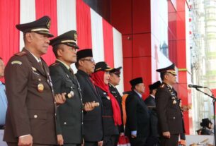 Peringatan HUT Bhayangkara, Dandim 0410/KBL : Polri Presisi, Pemilu Damai Menuju Indonesia Emas