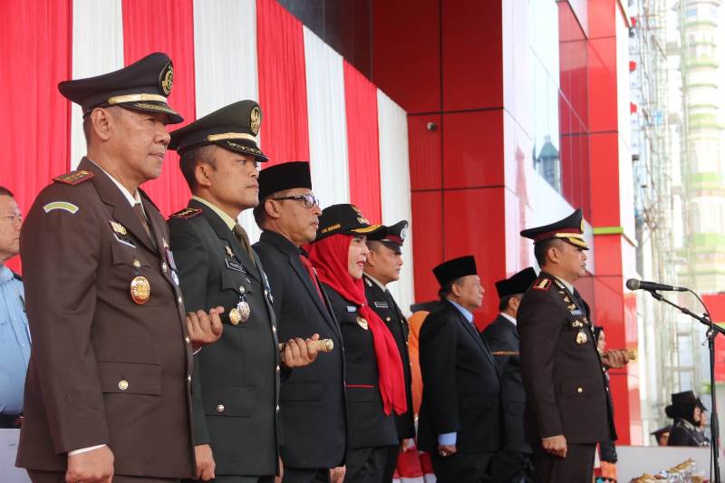 Peringatan HUT Bhayangkara, Dandim 0410/KBL : Polri Presisi, Pemilu Damai Menuju Indonesia Emas
