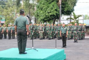 Pimpin Upacara, Mayor Inf H.G Sinaga : Wujud Nyata Kecintaan Prajurit dan PNS Kodim 0410/KBL Kepada NKRI