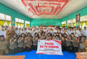 Sambut HUT Polwan RI Ke-75 Tahun 2023, Polres Tulang Bawang Gelar Police Goes To School