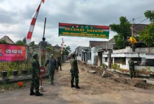 Songsong Pembukaan TMMD, Babinsa Koramil 03/Serengan Kejar Target.