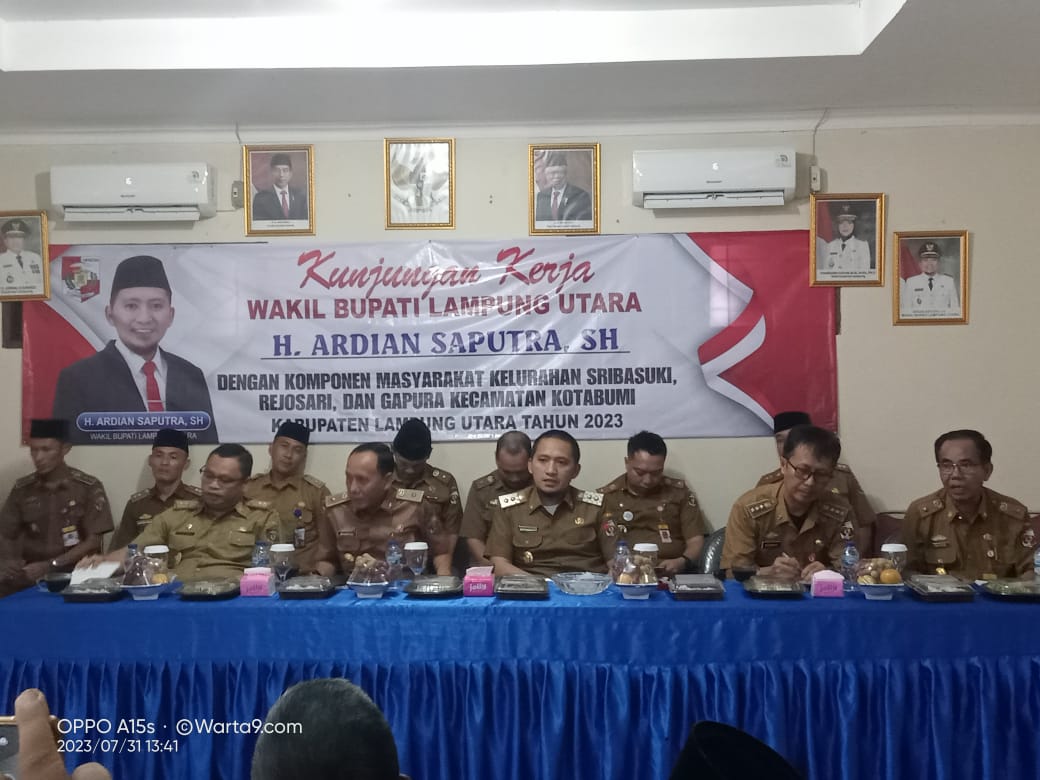 Wabup Lampura Kunker ke enam kelurahan